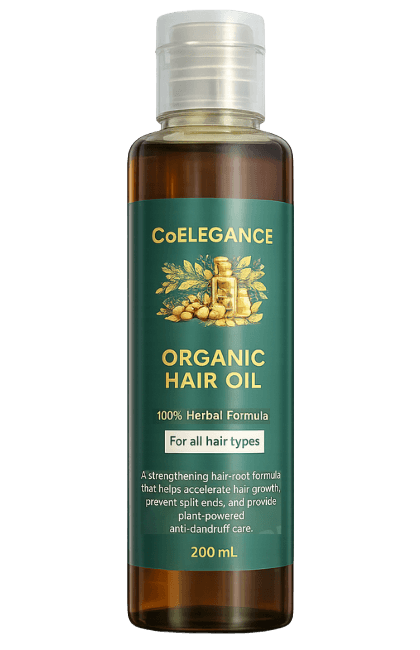 CoElegance Organic Herbal Hair Oil bottle